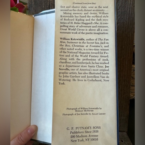 VINTAGE 1983 Great World Circus by William Kotzwinkle Hardcover Book - Picture 5 of 14